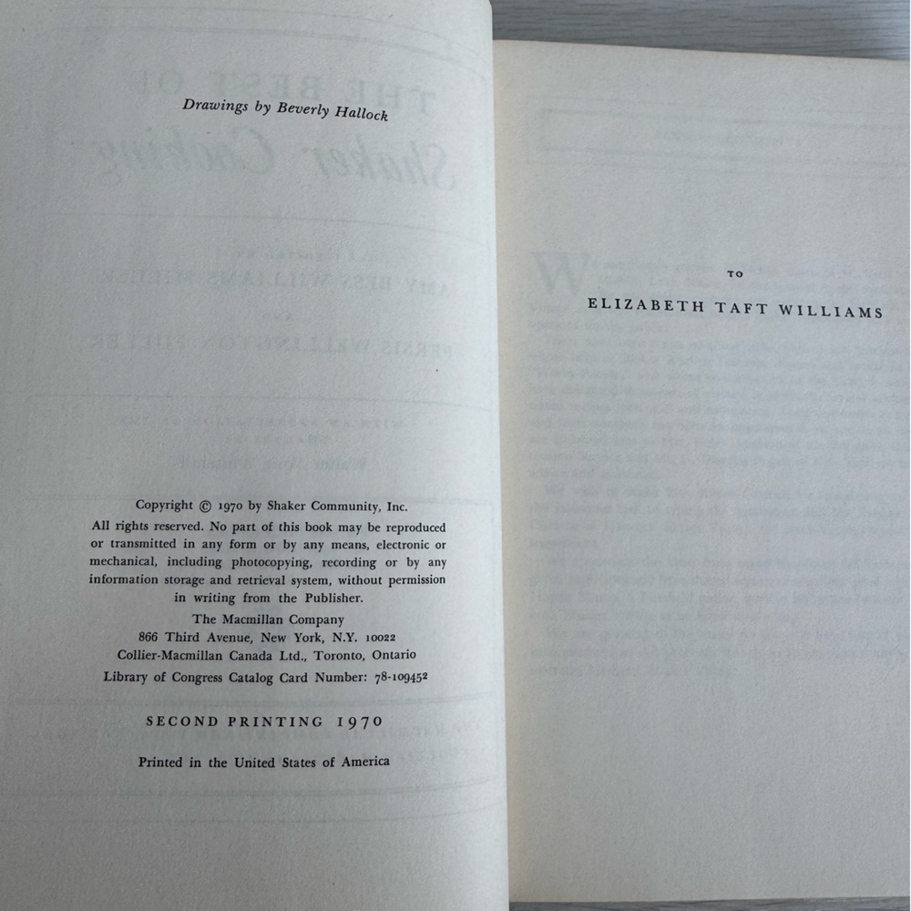 Vintage The Best of Shaker Cooking Cook Book 1970 Hardcover - Picture 4 of 9